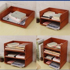 Wooden document letter tray - letter,