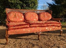 Antique Bergere Sofa Feather