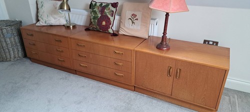 Plan teak retro - plan, (x2)
