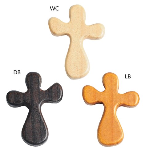 Small solid wooden cross - small,
