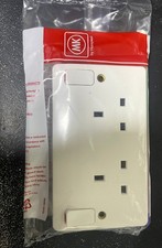 MK K2746WHI 2 Gang 13A