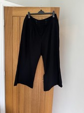 South Black Button Front Wide