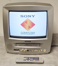 Daewoo GB14H3T2 14" TV Combi CRTV Video Gaming With Remote Control 