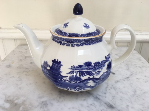 Vintage teapot blue - vintage,