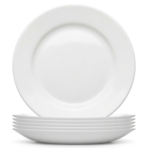 Round opal glass dinner - opal,