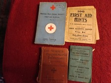 4 Ww1 Books Nursing Red Cross Dictionary