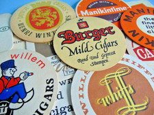 Fifteen nostalgic CIGAR branded beer mats including WILLS & HENRI WINTERMANS