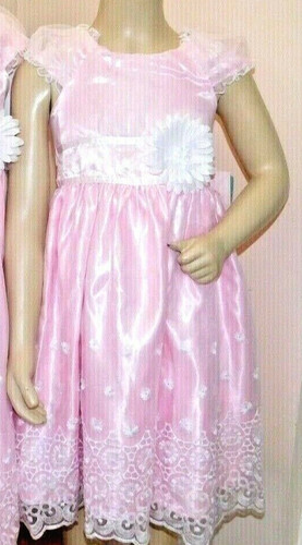 Girls celebrations satin lace - satin,