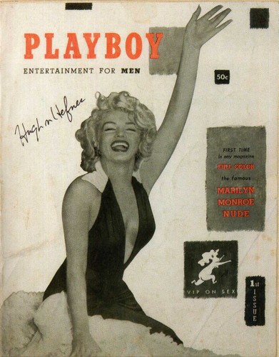 Hugh hefner signed marilyn - hefner,