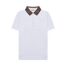 Burberry KB5 JOHANE CHECK EKD A1464 Boys Check Collar Short Sleeve 92389485
