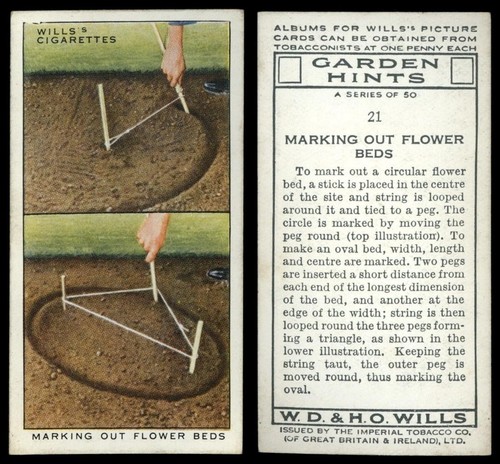 Marking out flower beds - marking,