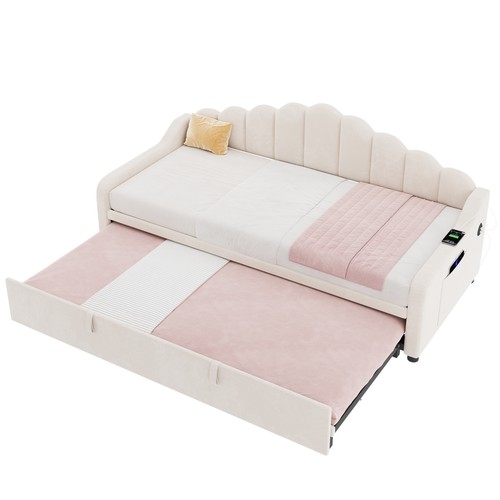 3ft single velvet daybed - 3ft, pull