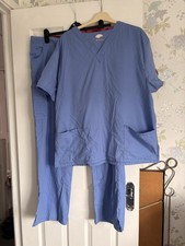 Dickies, blue, Size XL, Unisex, Scrub Top And Cargo Bottoms, Excellent Condition