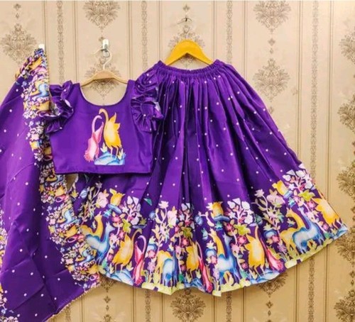 Kids lehenga choli printed - kids,