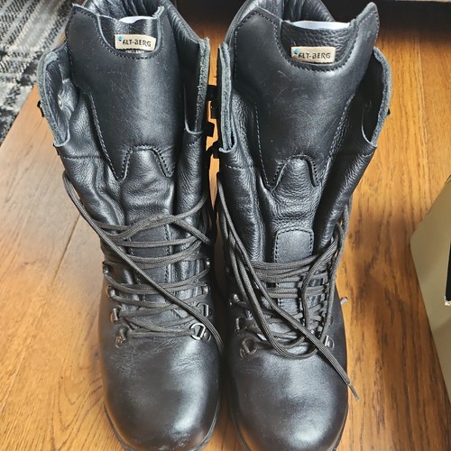 Altberg black leather combat - altberg,