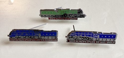 Three vintage enamel - enamel, badges
