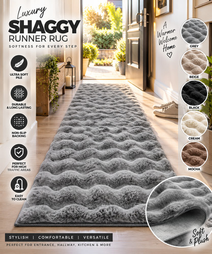 Thick bubble runner rug soft - rug,