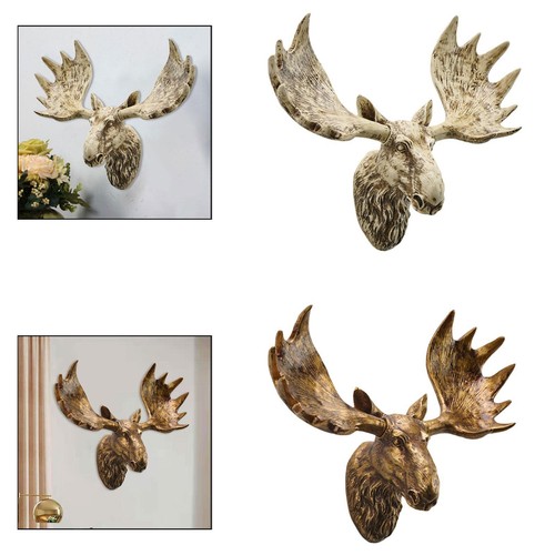 Moose head wall sculpture - head,