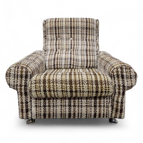 Vintage upholstered armchair - vintage,