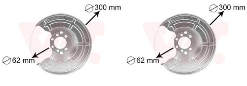 Rear left and - left, right