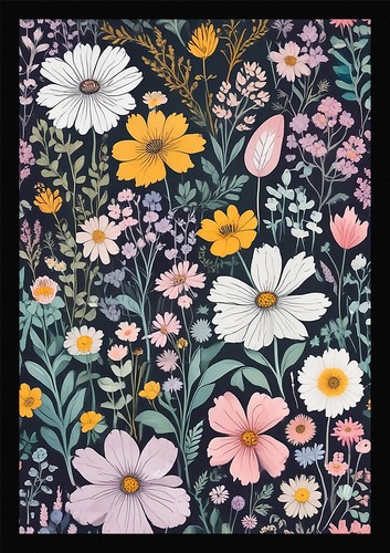 Wildflowers beautiful framed - beautiful,