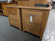 Solid Oak Bedside Drawers X 2, FREE DELIVERY NORFOLK AND SUFFOLK