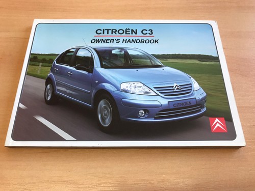 Citroen owners handbook - citroen, c3