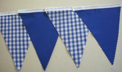 Fabric bunting wedding - bunting,