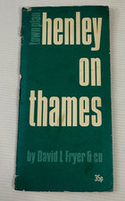 Town Plan Of Henley On Thames by David L. Fryer Vintage Paper Foldout Map