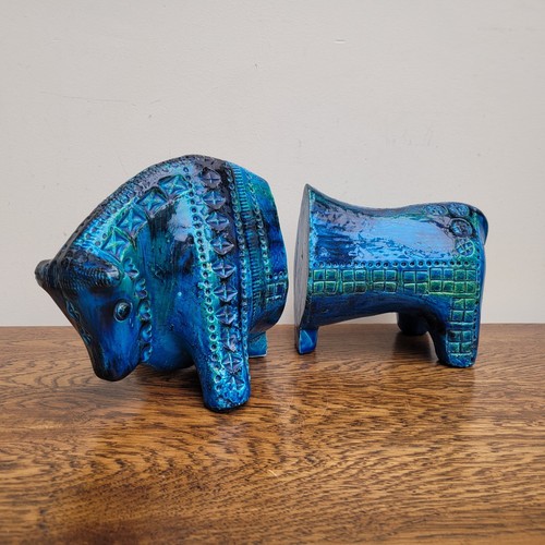 Large bitossi bull bookends - bitossi,