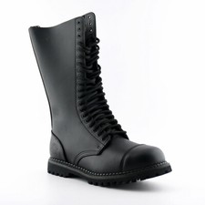 Grinders King CS Black 20 Hole Men's Ladies Safety Cap Steel Toe Boots Leather