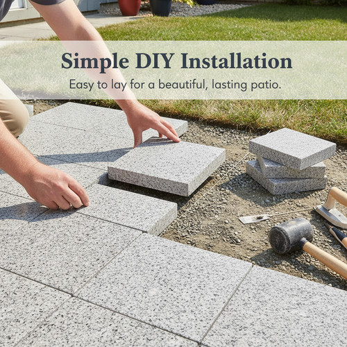 Granite paving block for - paving,