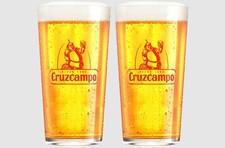 2x Cruzcampo Schooner Beer
