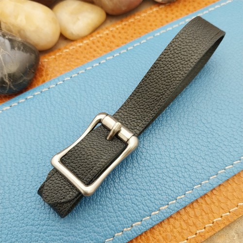 Black french goatskin leather - black,
