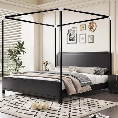 Stainless steel canopy bed - stainless,