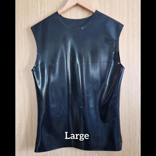 Large latex rubber tank top - latex,