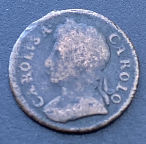 1673 farthing charles - farthing, ii