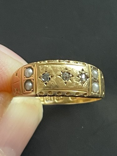 18ct yellow gold antique - yellow,