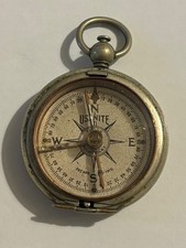 WWI 1918 US Pocket Compass, Army Engineer Compass Taylor USANITE  NY Pat 1915