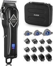 GLAKER Hair Clippers Cordless Professional Barber Clipper Cutting FAST FREE P&P