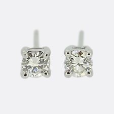 0.22 Carat Diamond Stud Earrings - 18ct White Gold