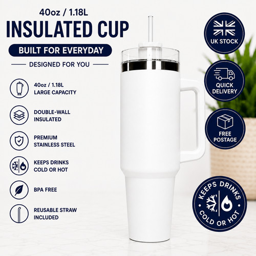 40oz insulated travel mug - 40oz,
