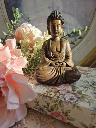 Seated buddha ornament statue - ornament,