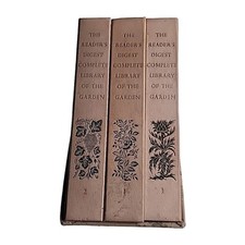 3x Complete Library of the Garden Readers Digest Vintage Hardback Book Set