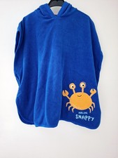 Boys 4-6y Towelling Hoodie Crab Mothercare Sample Beach Swim Meduim