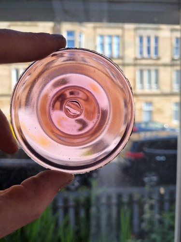 Pressed glass roundels - pressed,