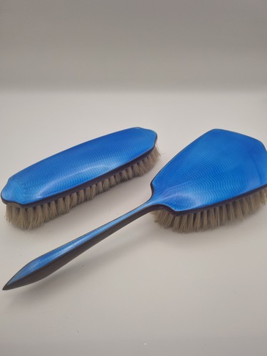 Vintage art deco enamel - vintage, blue