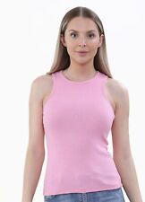 Women's Ribbed Plain Vest Top