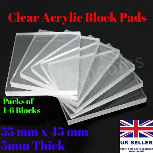 5mm thick clear acrylic block - thick,