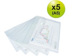 Rapesco Plastic Popper Wallet